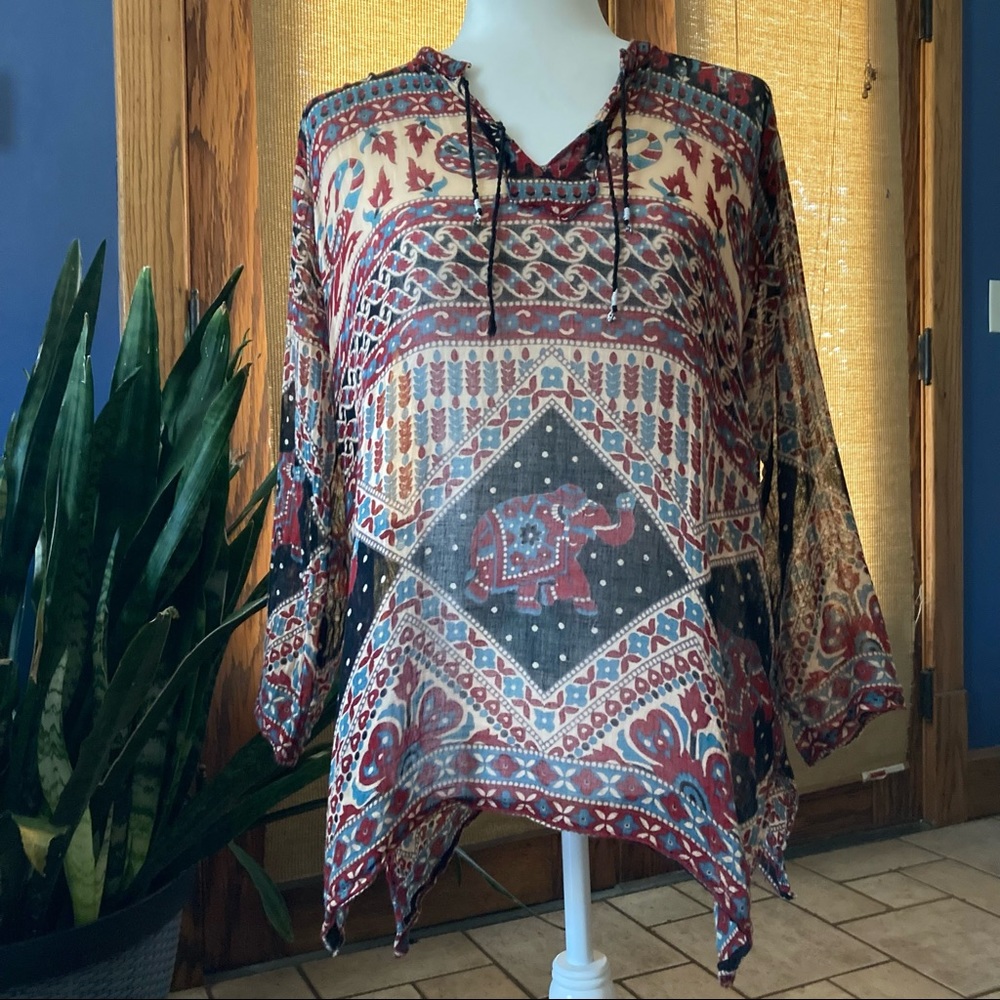 100% cotton, made in India, boho tunic